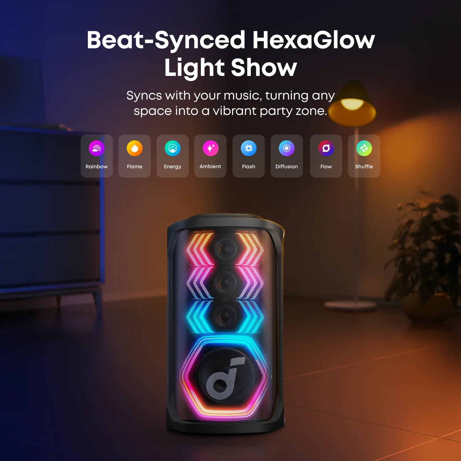 Rave 3S | AI Karaoke Party Speaker with 200W Sound - Image 4
