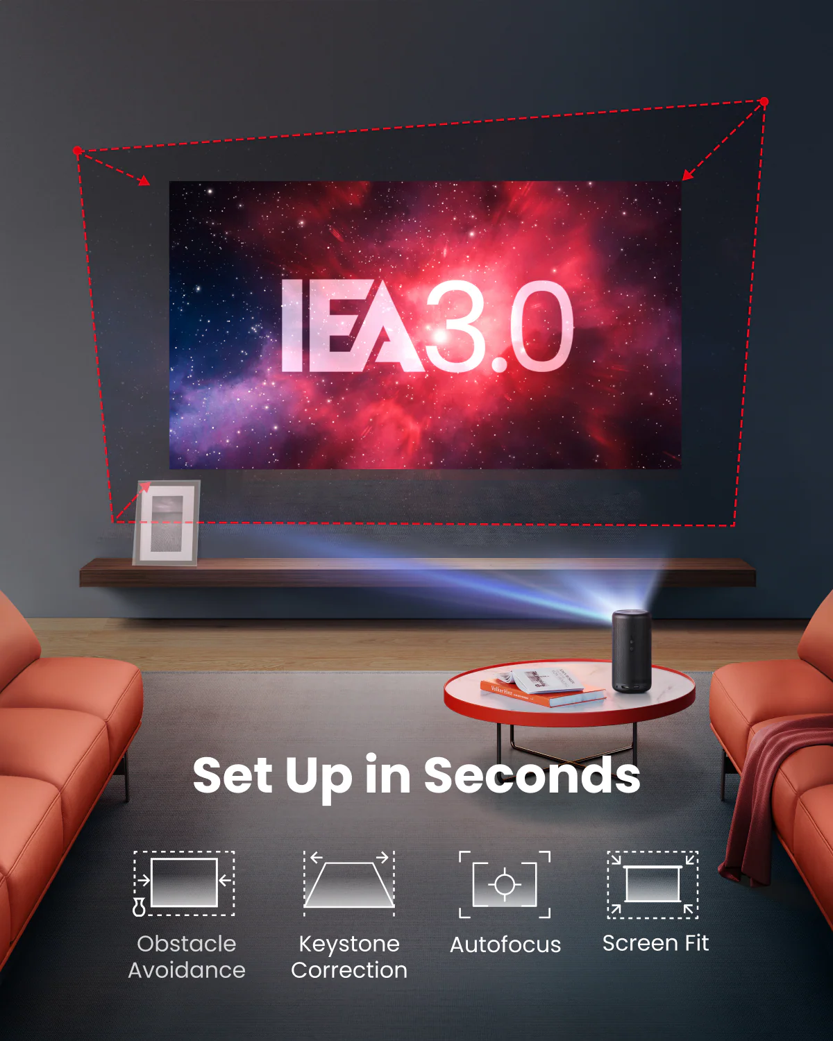 Capsule 3 (New) | 1080p Mini Google TV Projector - Image 5