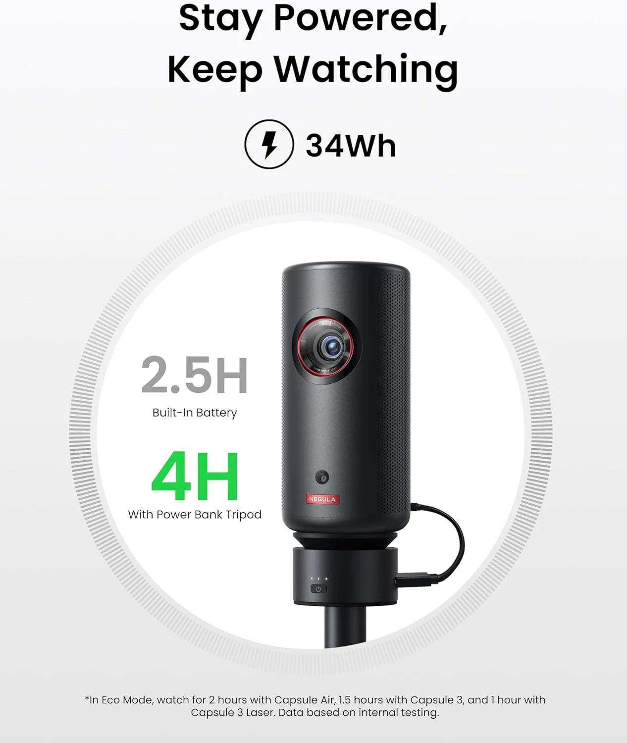 Nebula Capsule Power Bank Tripod - Image 3