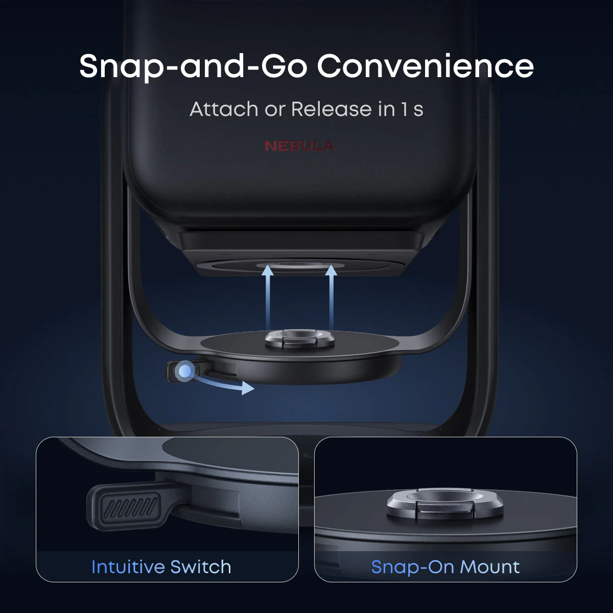 soundcore Nebula X1 Gimbal Stand | Flexible & Auto-Lock - Image 3