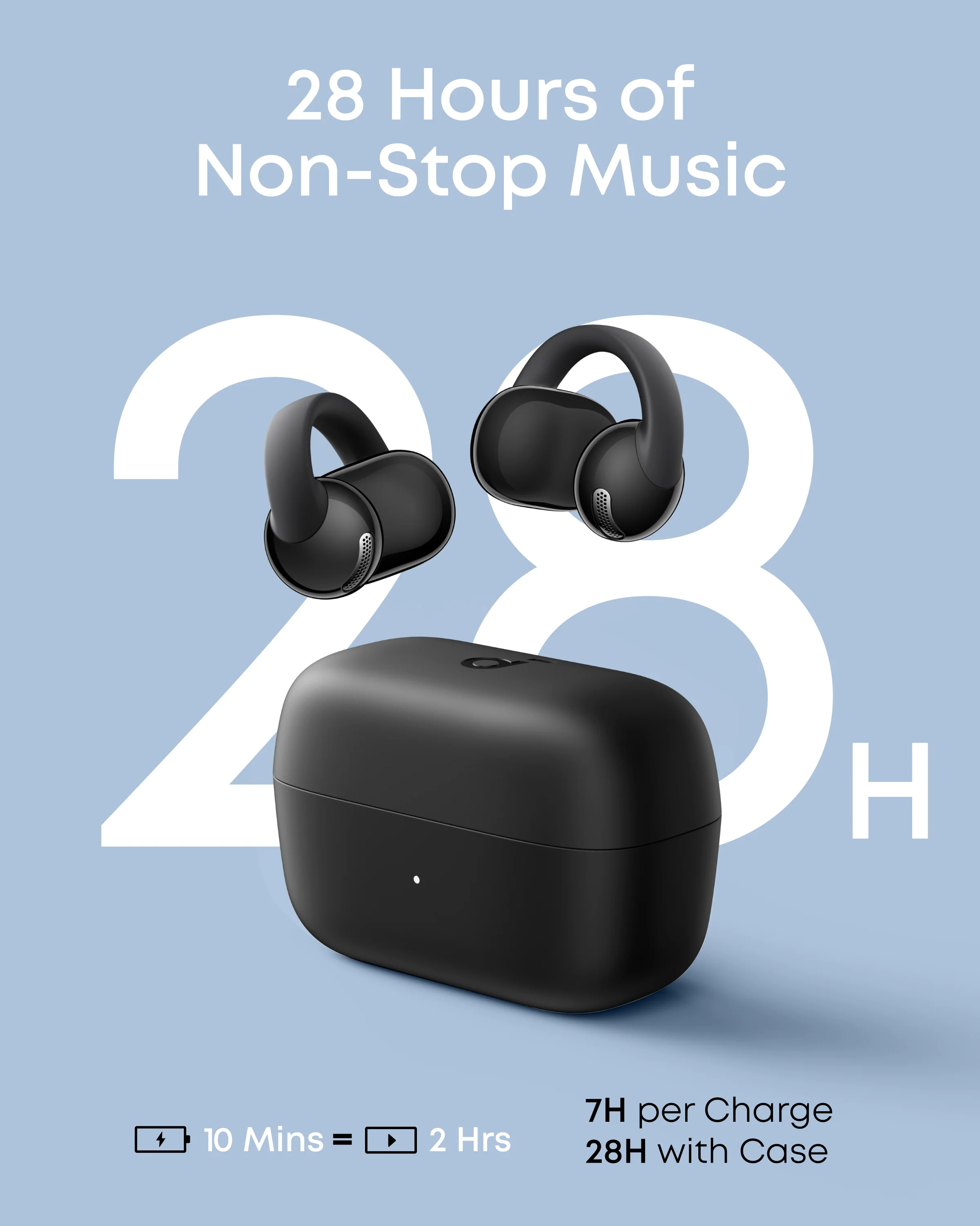 soundcore C50i | Comfortable Clip on Earbuds with Powerful Bass - Image 6