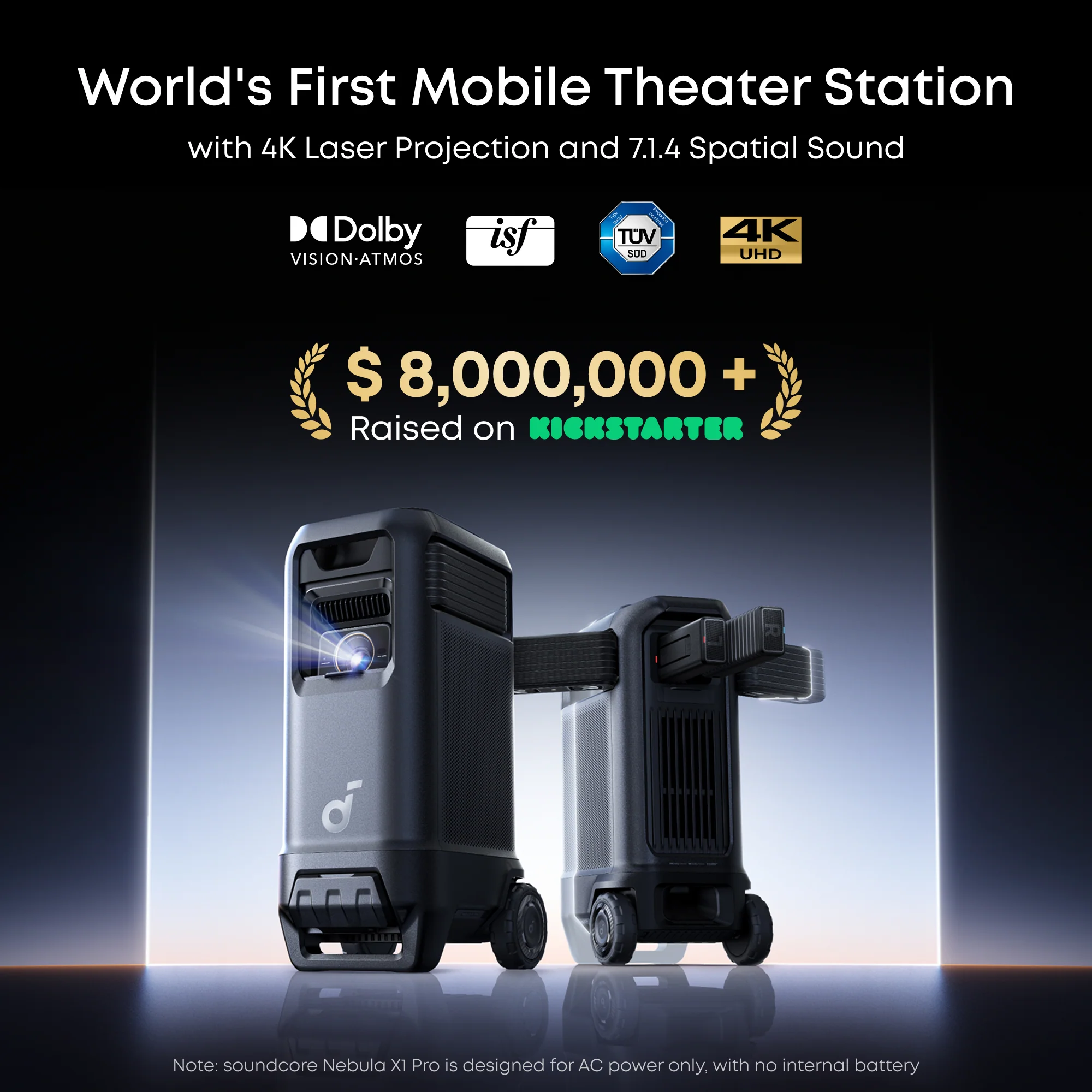 Nebula X1 Pro Projector | World's First Mobile Theater Station - Image 9