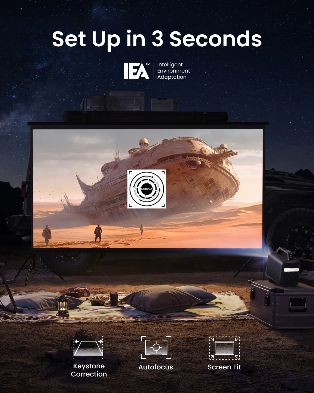 soundcore Nebula Mars 3 | Outdoor Projector with Long Playtime - Image 6