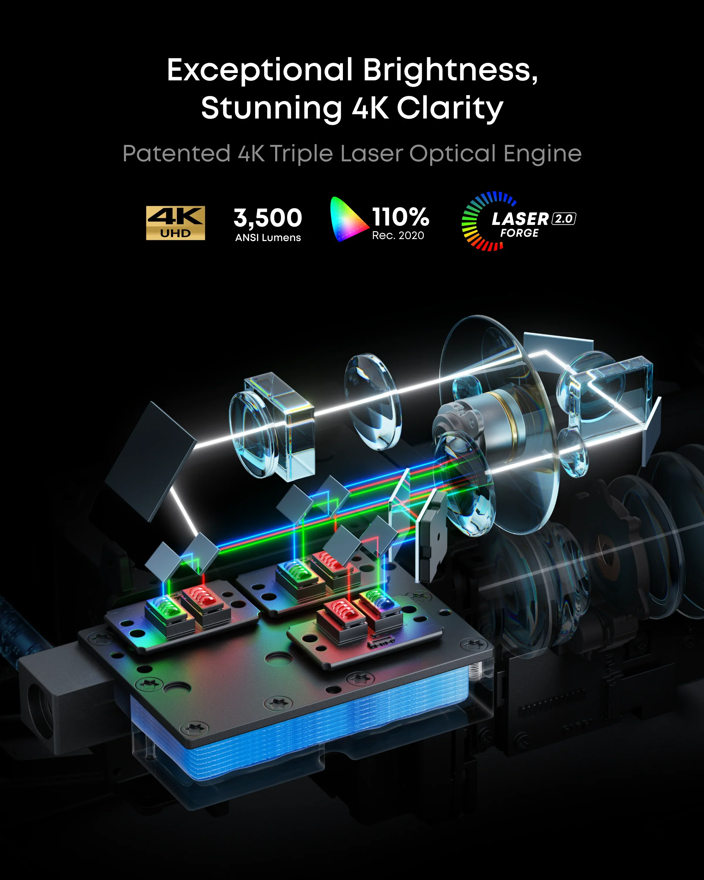 Nebula X1 | 4K Triple Laser Projector with Dolby Audio - Image 3