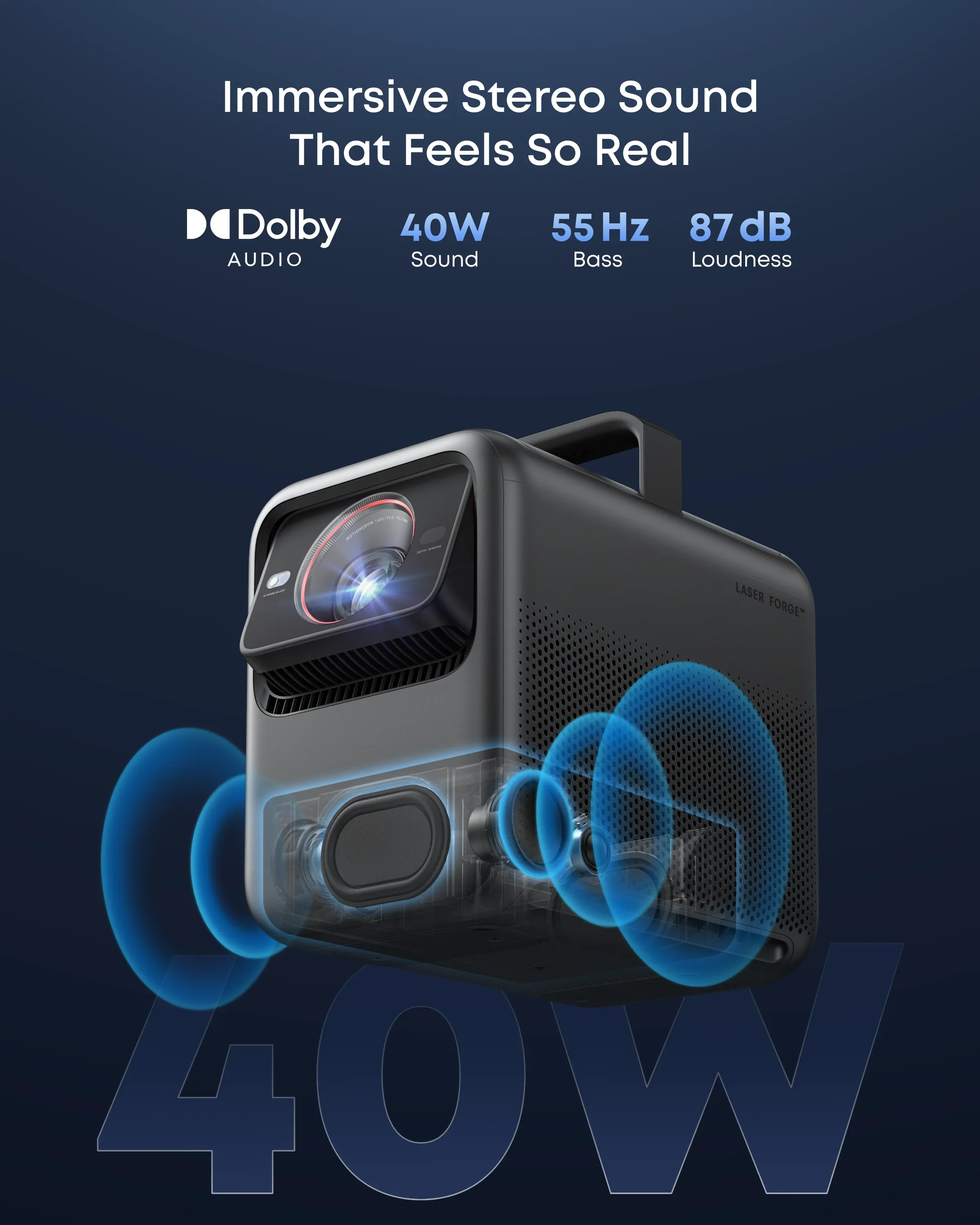 Nebula X1 | 4K Triple Laser Projector with Dolby Audio - Image 5